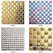 Seis azulejos del mosaico del oro de Hexigon